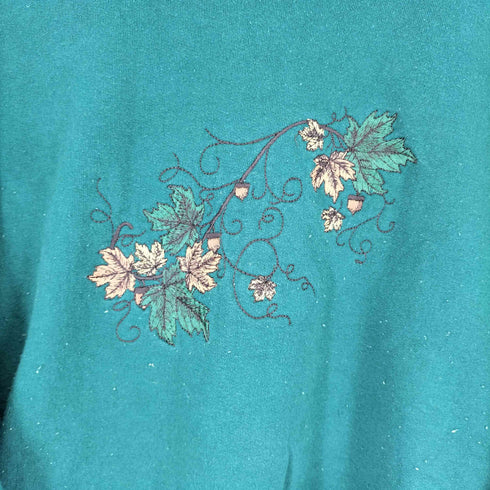 ヘインズ Hanes 90S フロント刺繍クルーネックスウェット メンズ